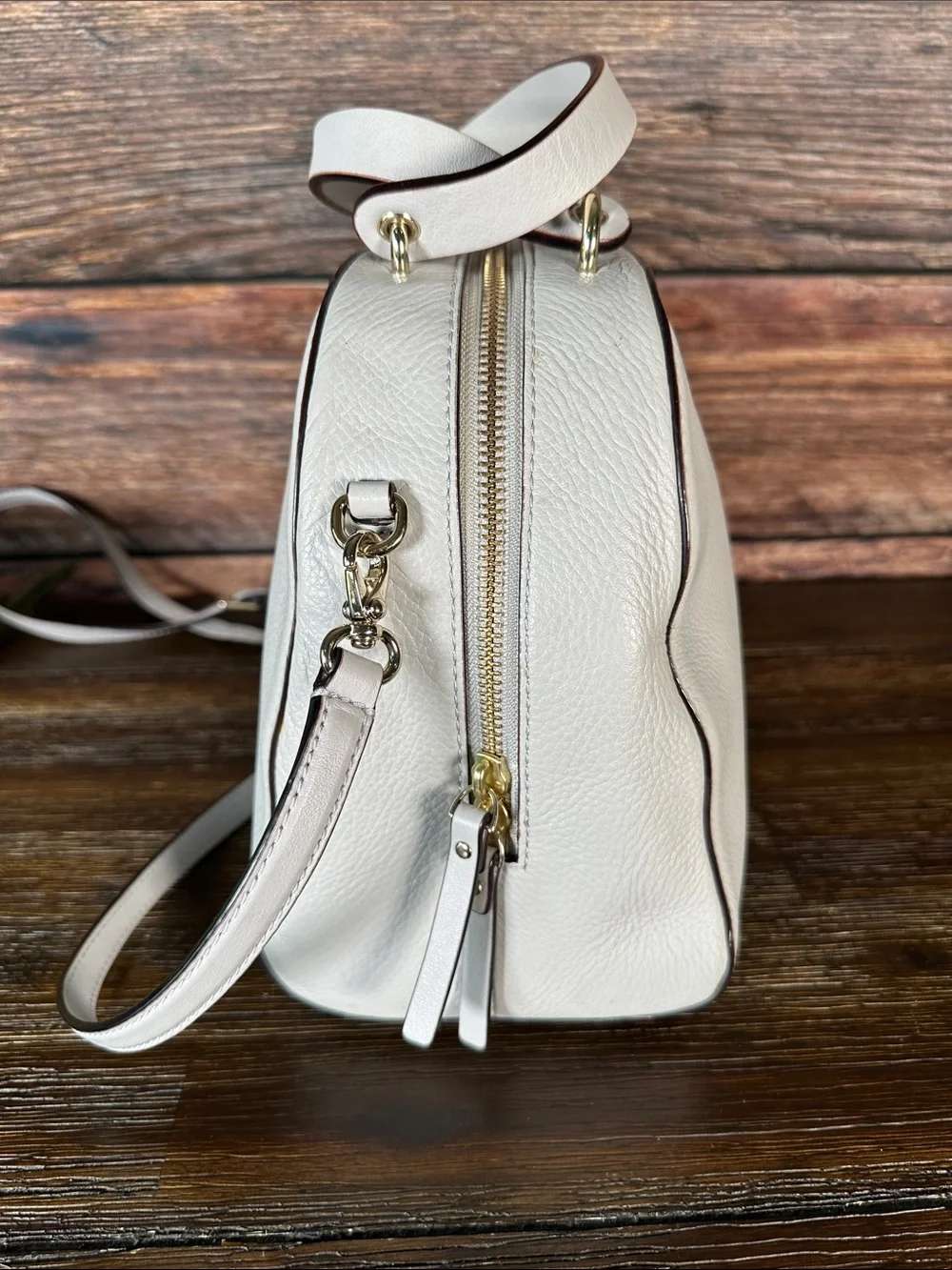 Kate Spade New York Atwood Place Bayley satchel in light grey!